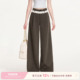 26ss 浪漫蕾丝 天丝羊毛 Kroche 腰头蕾丝花边拼接压褶阔腿休闲裤