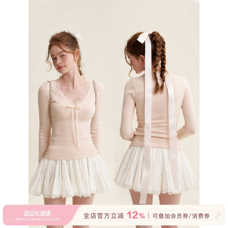 Kroche蓬蓬A字短款蛋糕半裙