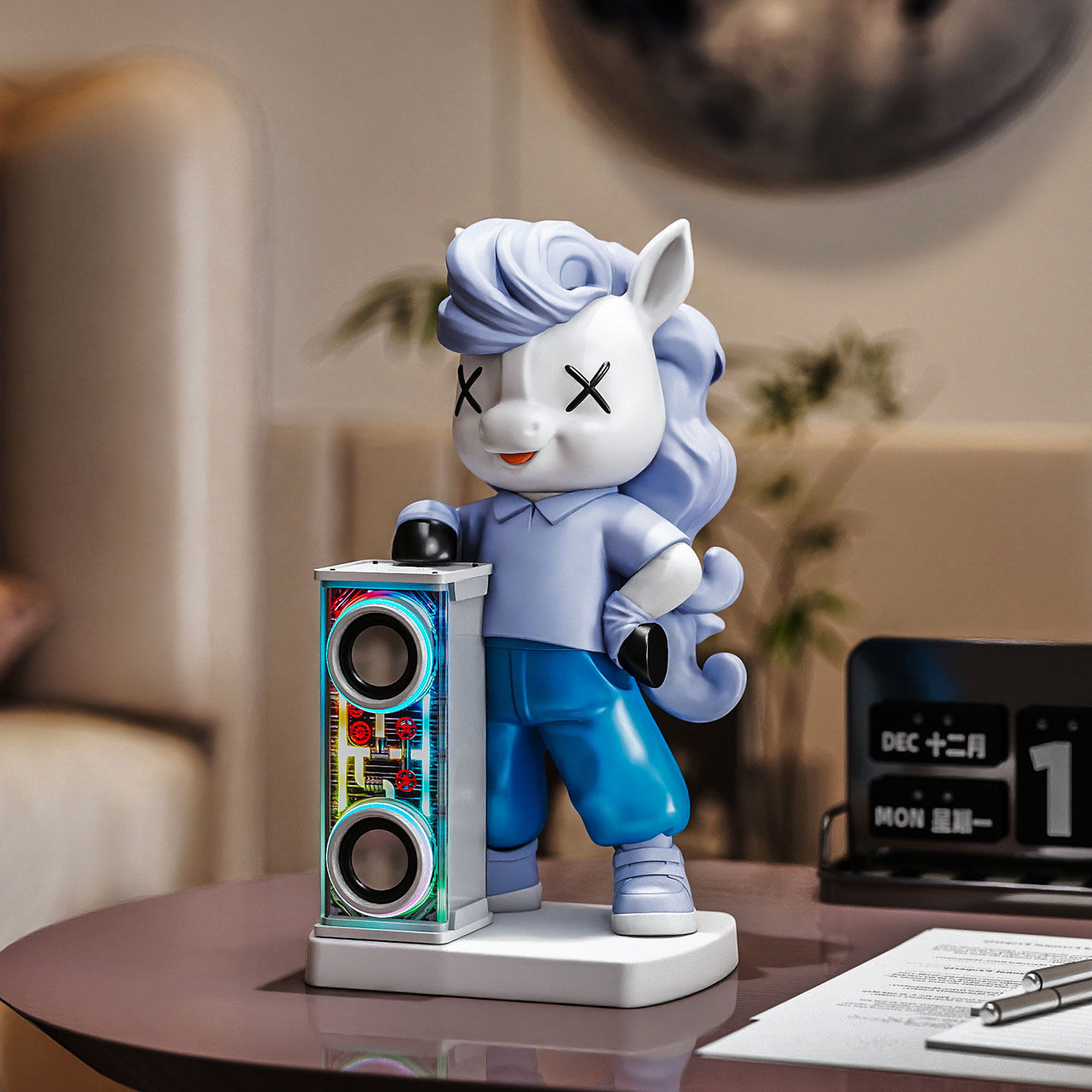 2026新款潮玩客厅玄关电视柜摆件儿童房装饰品蓝牙音响乔迁送朋友