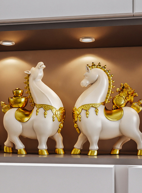 2026新款马年吉祥物马上有钱马上发财办公室桌面小摆件年会送客户