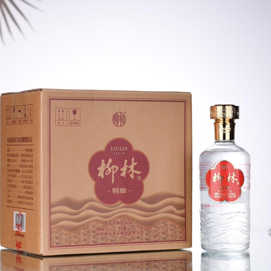 柳林酒(精酿)凤香型白酒52度500ml*6瓶整箱装
