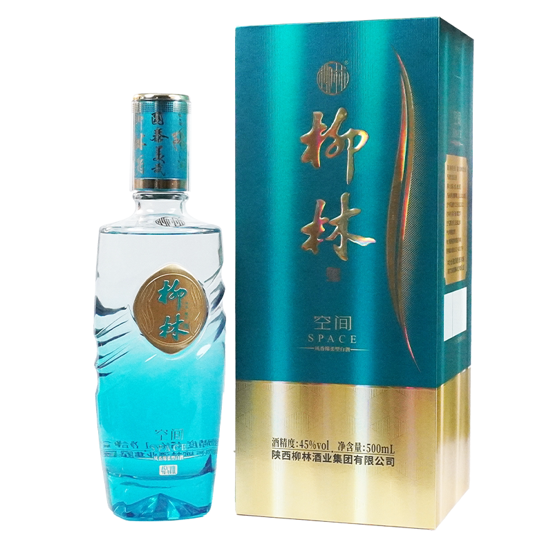 柳林空间凤香绵柔型45度纯粮固态酿造500ml*1瓶