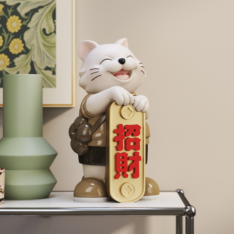 卡通招财猫店铺开业礼物