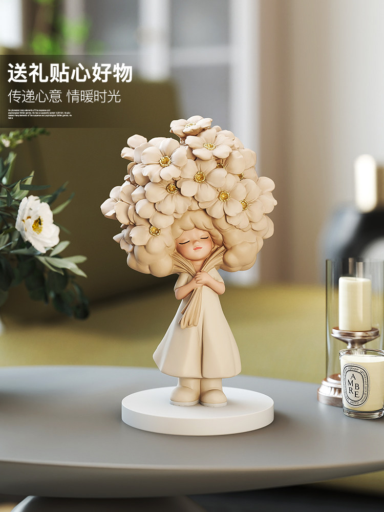 轻奢女孩桌面摆件客厅玄关电视柜酒柜家居软装饰品生日礼物送女生,家居饰品,装饰摆件,淘宝优惠券,粉丝福利购,淘宝优惠卷
