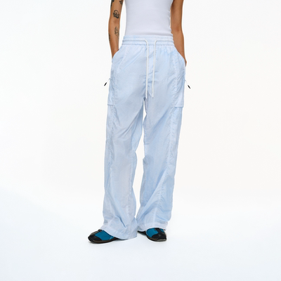 ATRY户外机能风喷色工装梭织长裤轻薄多口袋宽松直筒耐磨休闲裤