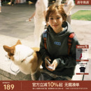 ATRY连帽卫衣男款秋冬潮牌美式宽松灰色重磅刺绣情侣装帽衫外套女