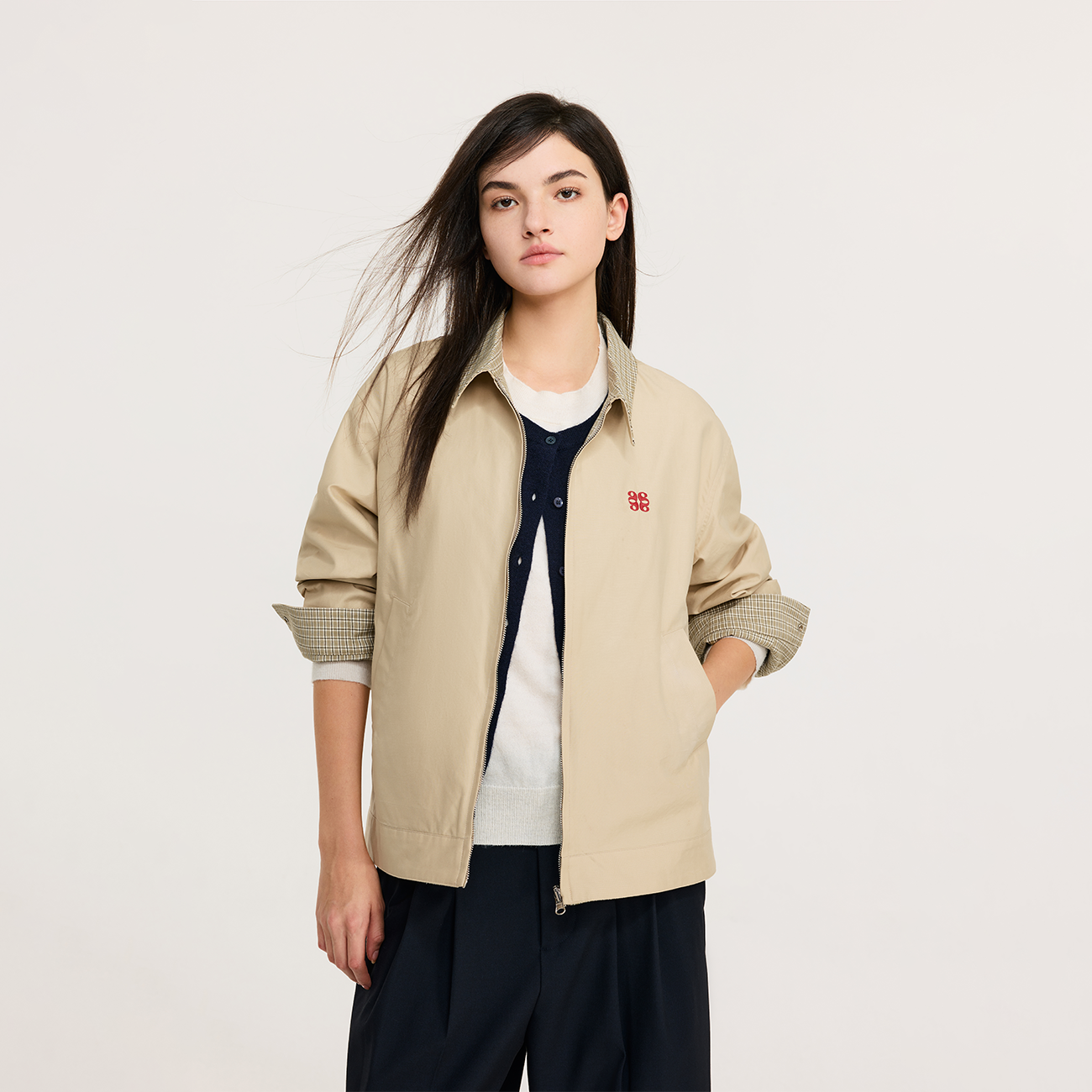 ATRY防水格纹双面穿夹克