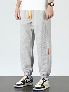 Spring Joggers Baggy Fashion Men Sweatpants Letter Autumn