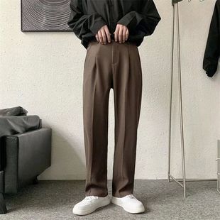 Mens Fashion Pants Brown Dress Suit Society Men Black