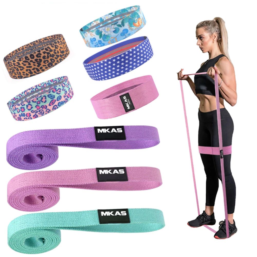 Long Booty Band Hip Circle Loop Resistance Band Workout Exer 运动/瑜伽/健身/球迷用品 其它运动用品 原图主图