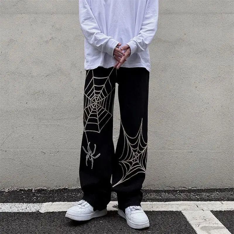 Streetwear Y2k Pants Anime Sweatpants Male Wide Leg Oversize