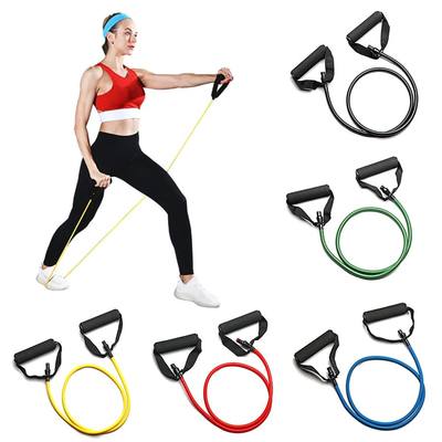 5 Levels Resistance Bands with Handles Training Exercise Tub