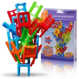 1set/18pcs Family Board Game Children Educational Toy Balanc