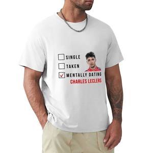 Charles-Leclerc Mentally Dating Man Graphic Tshirts Black T