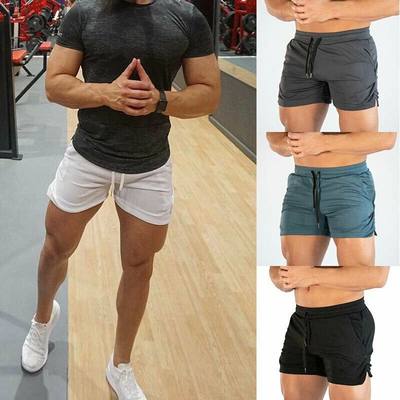 Men Gym Training Shorts Workout Sports Casual Clothing Fitne