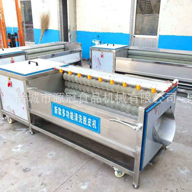 供应1200型毛刷去皮清洗机 芋头去皮机 紫薯去皮清洗机 耗电低