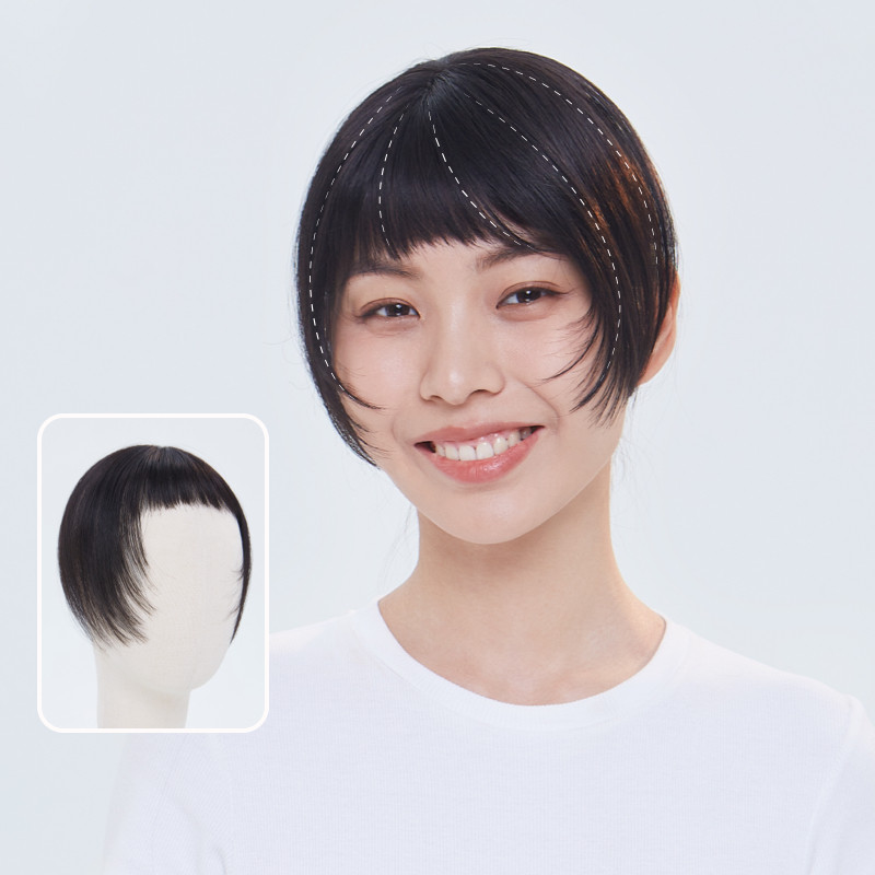 LUCYLEE真人发猫爪刘海假发图片