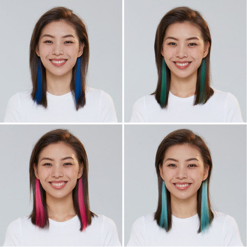 LUCYLEE挑染假发片真发