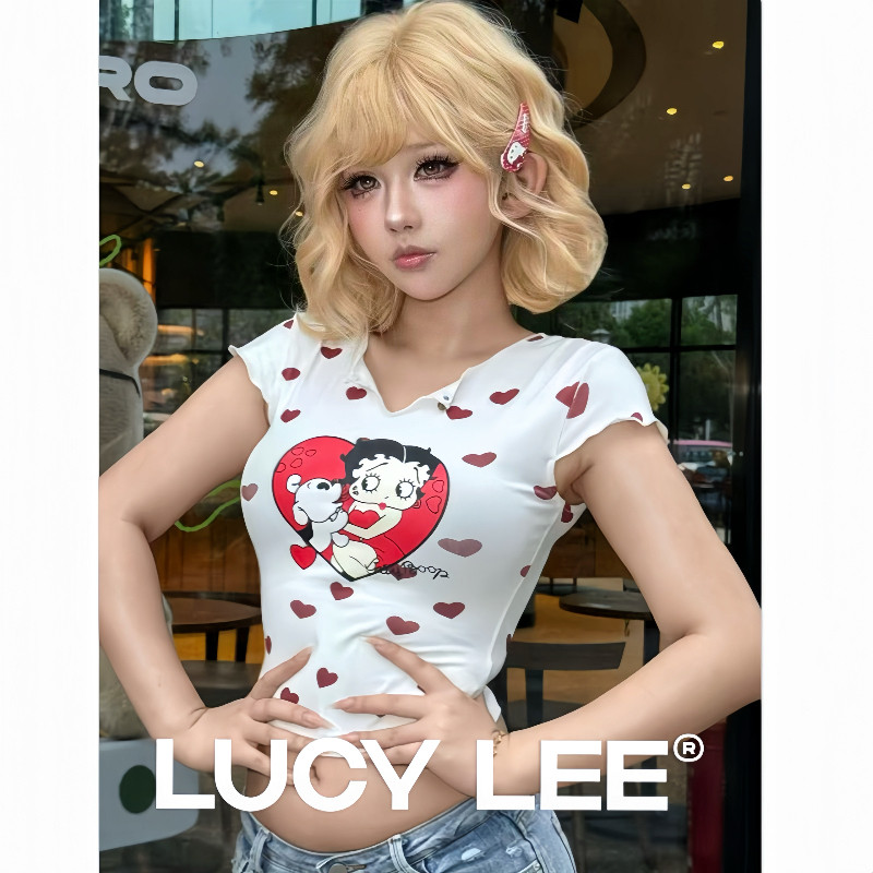 LUCYLEE 免修剪-白金kitty】精修仿递针芭比金色短发蛋卷假发头套