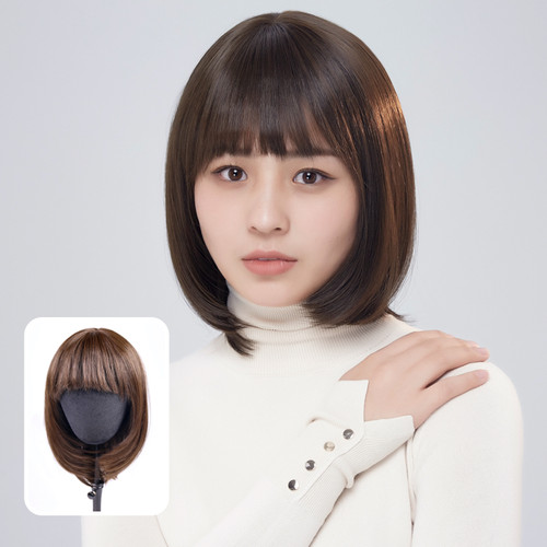 圆脸百搭自然无痕假发辛芷蕾同款