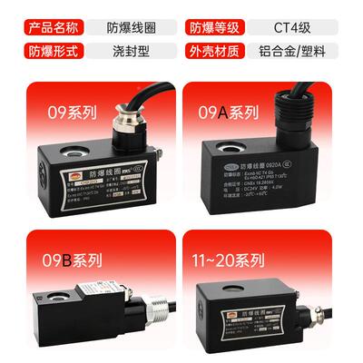 电磁阀防爆线圈脉冲阀径0 1 16 920M内M孔 AC20V DC224V水阀2W