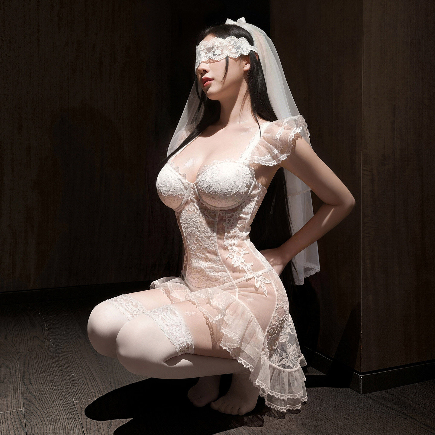 性感睡衣情趣内衣女钢圈棉垫透视新娘婚纱制服套装角色扮演qq衣物