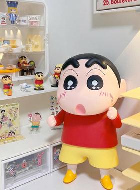 蜡笔小新摆件大号桌面摆件客厅玄关装饰品儿童可爱创意公仔存钱罐