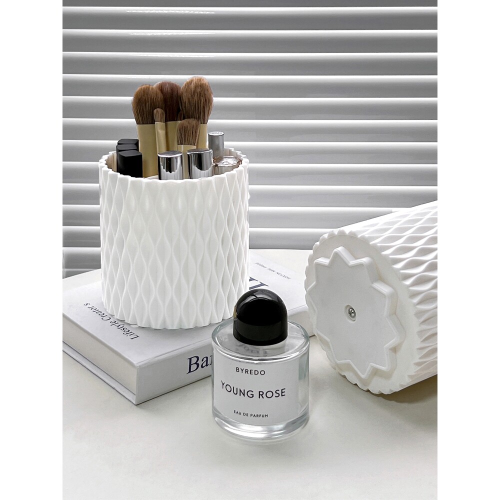 旋转化妆刷收纳筒眼影刷子化妆笔化妆桶梳妆台桌面收纳盒置物架