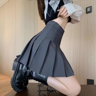 百褶裙女春秋夏季 半身裙小个子学院风jk高腰显瘦白色短裙 2025新款