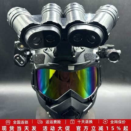 三角洲头盔夜视仪儿童玩具迷彩套装备吃鸡户外三级盔炫彩战术头盔