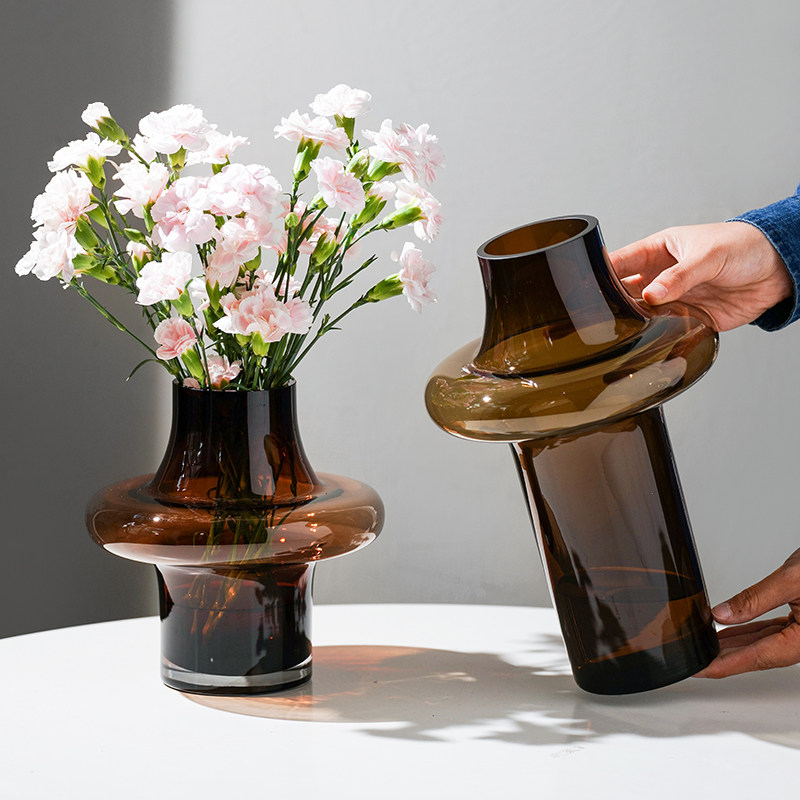 轻奢高级感花瓶摆件客厅插花玻璃创意水养鲜花玫瑰水培桌面装饰品,家居饰品,花瓶,淘宝优惠券,粉丝福利购,淘宝优惠卷