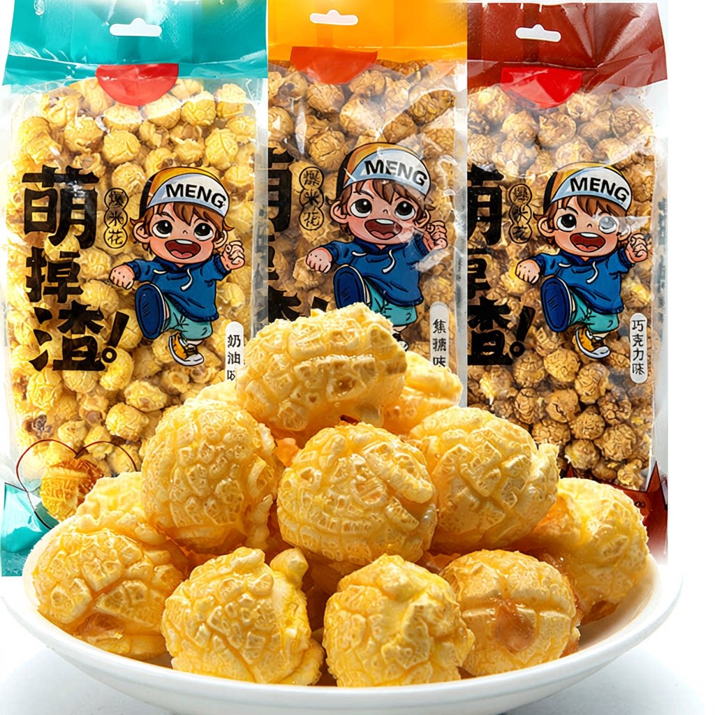 爆米花250g袋装球形奶油焦糖味美式零食小吃便利店奶茶店KTV