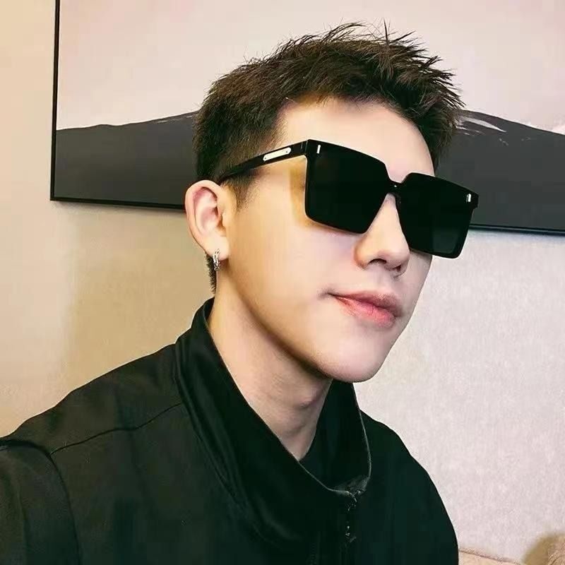 日本进口男士方形墨镜男2026新款潮开车专用防紫外线太阳眼镜女高
