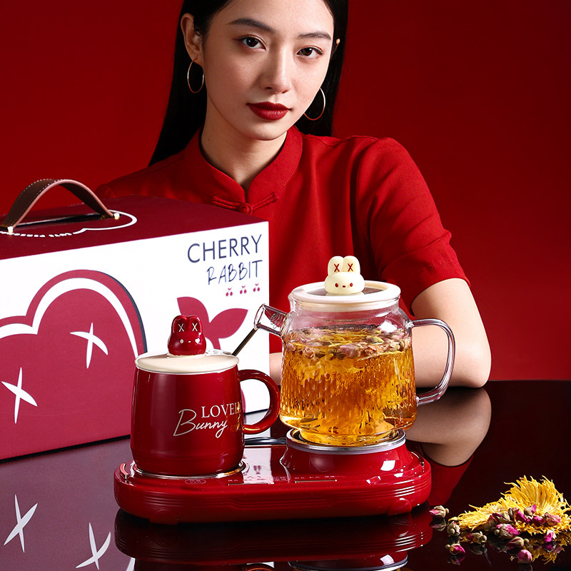 恒温养生壶煮茶炉烧水壶玻璃壶红色茶具套装结婚礼物生日促销礼品,厨房电器,养生壶/煎药壶/养生杯,淘宝优惠券,粉丝福利购,淘宝优惠卷