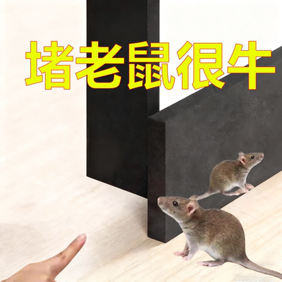 门底挡鼠板密封条铝合金窗防老鼠门挡板防风隔音条门底下缝隙档条