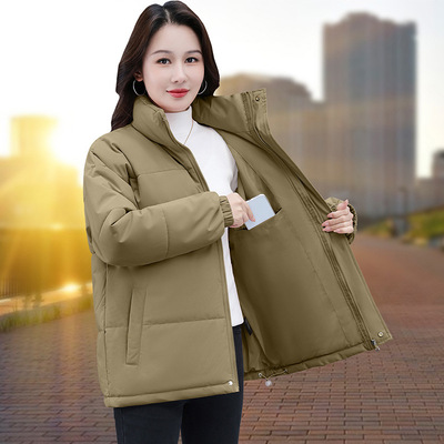 啄木鸟棉衣女士秋冬季中年妈妈加