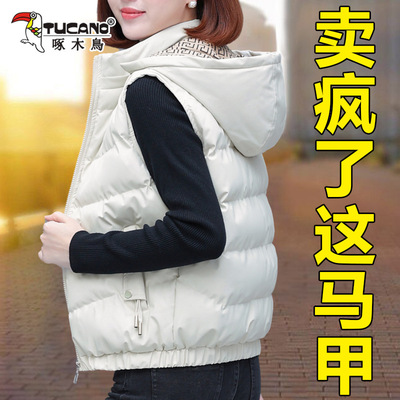 啄木鸟羽绒棉马甲女款秋冬外穿2