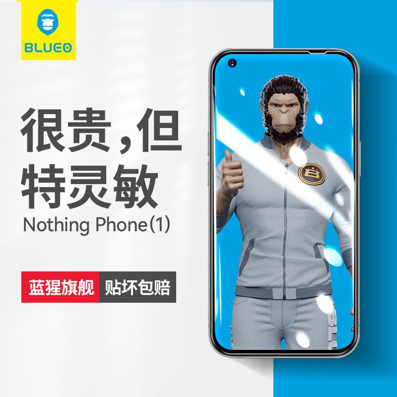 蓝猩适用Nothingphone钢化膜