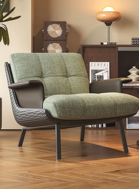 复古daiki单人沙发椅设计师民宿轻奢休闲办公书房中古高端简约椅