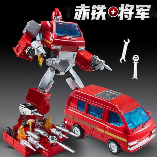 变形玩具 MPP27 铁皮 威将原模  红色救护车G1动画赤铁将军