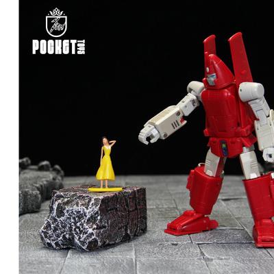变形玩具PocketToys滑翔机M01 小比例g1带人偶机器人模型
