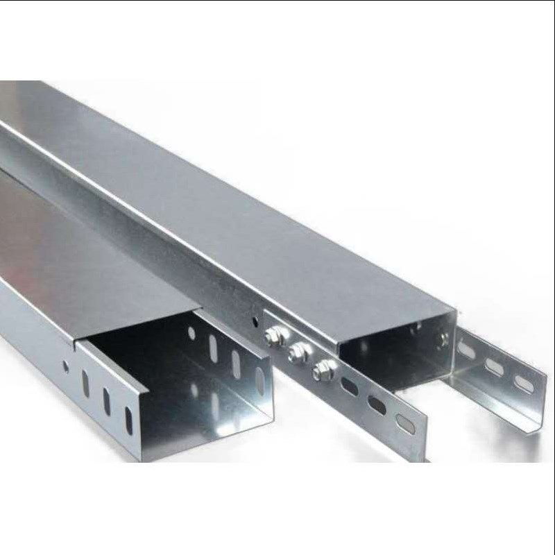 电缆桥架热镀锌梯形线槽弱电式明装防火喷塑线槽200*100  300*100