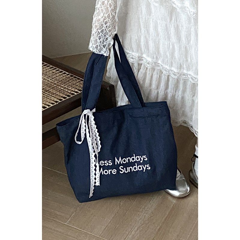 大容量通勤包包女式2024新款时尚牛仔帆布单肩包大学生上课托特包,个性定制/设计服务/DIY,明信片定制,淘宝优惠券,粉丝福利购,淘宝优惠卷