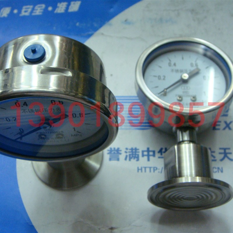 隔膜不锈钢压力表 Y60BF 0-1MPA