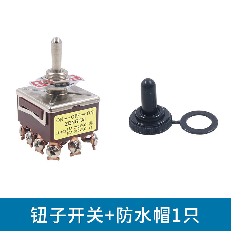 钮子开关摇臂开关摇头开关E-TEN 403拨动开关电源开关12脚3档