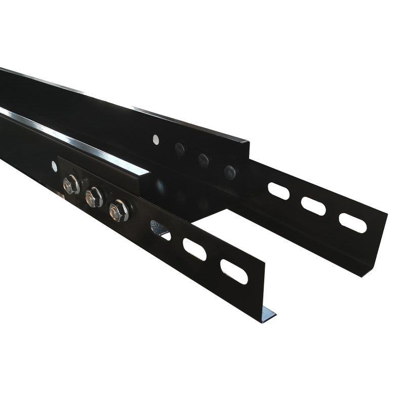 电缆桥架黑色喷塑线槽走线防火不锈钢铝合金热镀锌明装100*50槽式