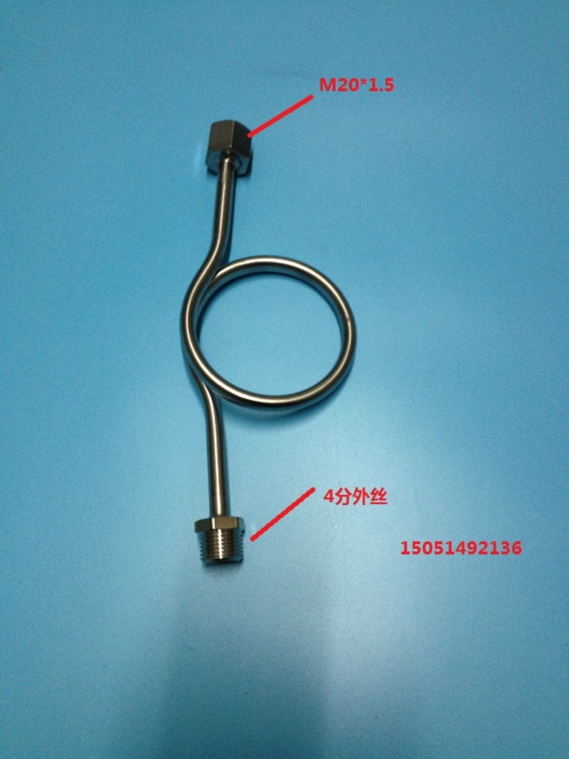 厂家供应不锈钢表弯 Y100.Y60压力表不锈钢缓冲管4分 铜表弯