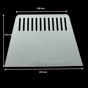 ABS新料优质墙纸刮板装潢木工油漆贴膜片白色塑料刮刀批板原子灰