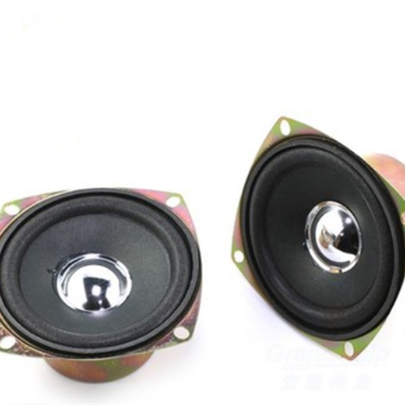 3寸扬声器小喇叭4欧10瓦 77mm 方型双内磁16芯全频喇叭4R 10W音箱