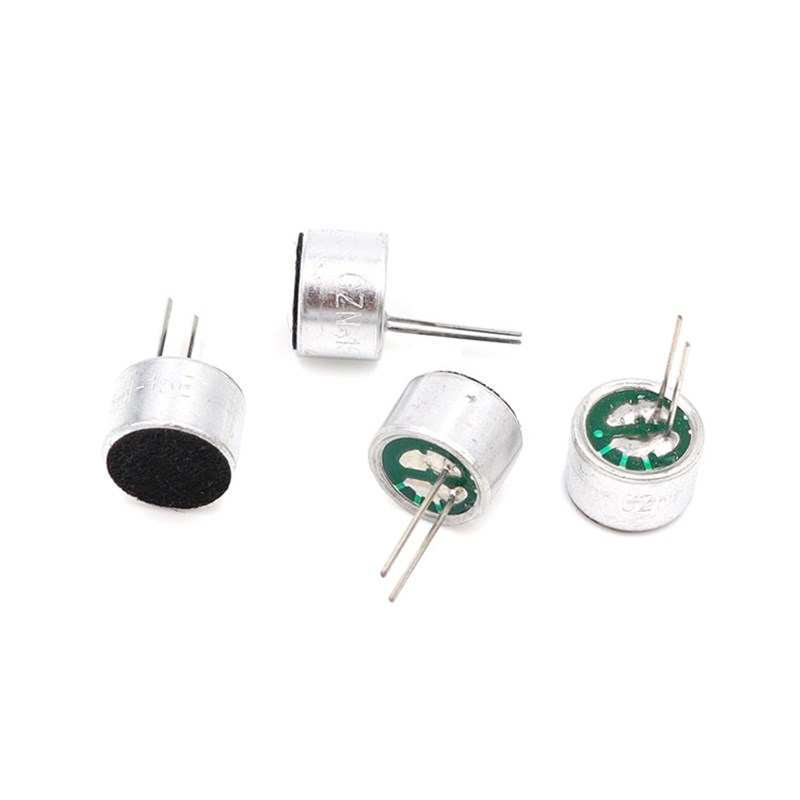 咪头 9*7mm 带脚 灵敏度52DB 9767咪头 带针 驻极体话筒 麦克风